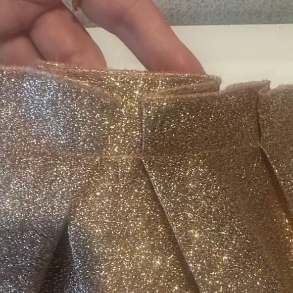 Zara Glittering Gold Kids Skirt - Picture 2 of 5